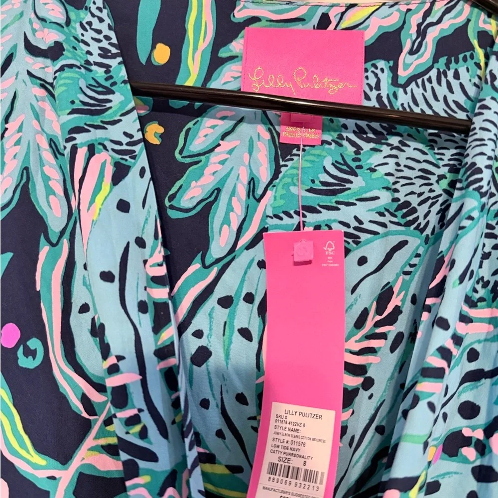 Lilly Pulitzer Vibrant Blue Asymmetrical Dress - Picture 3 of 3